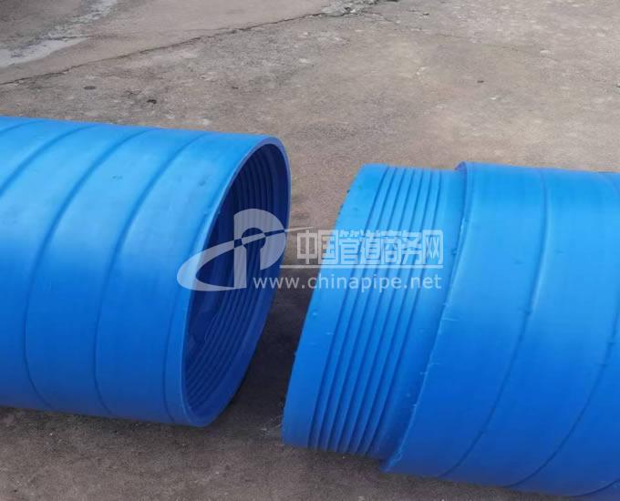 柔性密封自鎖接口聚乙烯纏繞實(shí)壁管